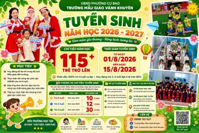 Thông báo tuyển sinh năm học 2026 – 2027